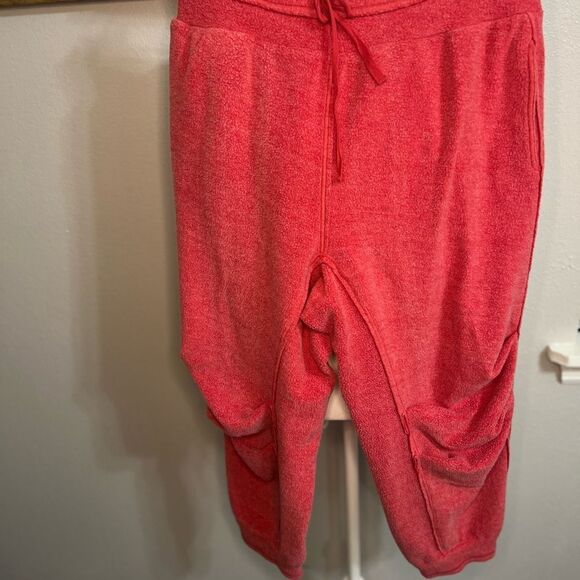 Free People Intimately Cozy Red Fleece
Jogger Pants Small Oversized - Picture 5 of 14